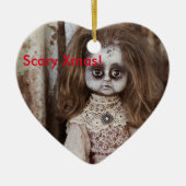 Scary Xmas Doll. Keramisch Ornament (Voorkant)