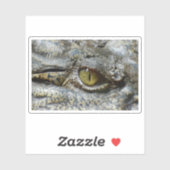 Scary Yellow Eye of Crocodile Sticker (Vel)