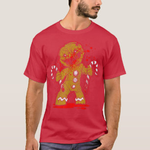 Scary Zombie GingerbrooMan T-shirt