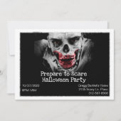 Scary Zombie Halloween Invitation Kaart (Voorkant)