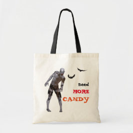 Scary Zombie Halloween Trick or treat Tote Bag