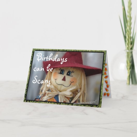 ScaryBday-customize 4 voor elke gelegenheid Kaart (Voorkant)