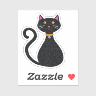 Scat de Halloween kat Sticker