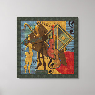 Scat Masters Jazz Series Wrapped Canvas