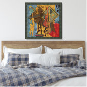 Scat Masters Jazz Series Wrapped Canvas (Insitu (Slaapkamer))