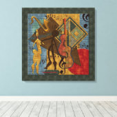Scat Masters Jazz Series Wrapped Canvas (Insitu (Houten vloer))