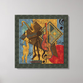 Scat Masters Jazz Series Wrapped Canvas Afdruk