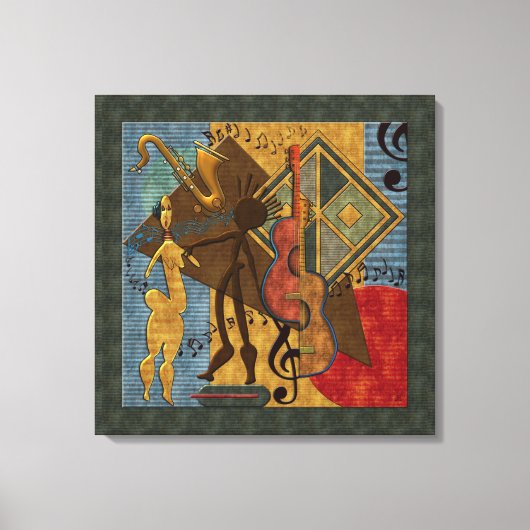 Scat Masters Jazz Series Wrapped Canvas Afdruk (Voorkant)