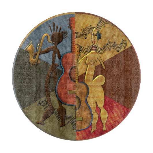 Scat Masters (jazzserie Pt. 6) Charcuterie Board Snijplank (Voorkant)