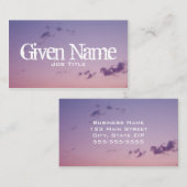 Scatered Clouds Twilight Sky Visitekaartje (Voorkant / Achterkant)