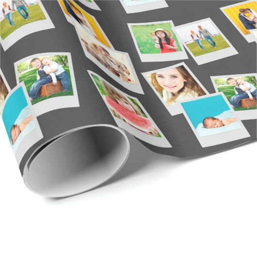 Scatered Instagram Photo Collage Cadeaupapier (Rol Hoek)