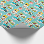 Scatered Instagram Photo Collage Cadeaupapier (Hoek)