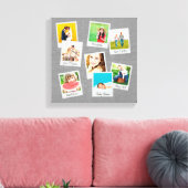 Scatered Instagram Photo Collage Canvas Afdruk (Insitu (Woonkamer))