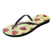 Scatered Red Hearts Summer Sandal Teenslippers (Schuin)