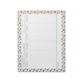 Scatered Stars Family Weekly Planner Notepad Notitieblok (Linkerzijde)