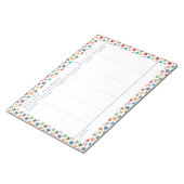 Scatered Stars Family Weekly Planner Notepad Notitieblok (Schuin)