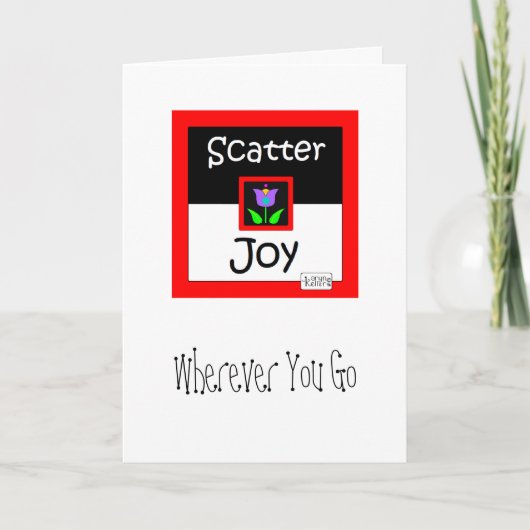 Scatter Joy wenskaart Kaart (Voorkant)