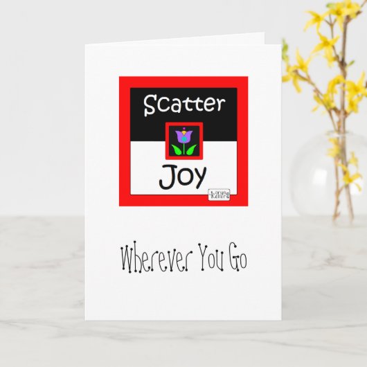 Scatter Joy wenskaart Kaart (Gele Bloem)