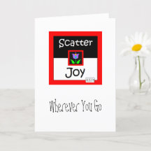 Scatter Joy wenskaart