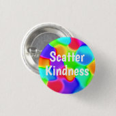 Scatter Kindness Colorful Button (Voorkant /achterkant)