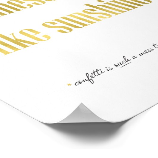 Scatter Kindness like Sunshine Poster (Hoek)