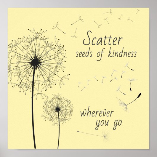 Scatter Kindness (Poster) Poster (Voorkant)