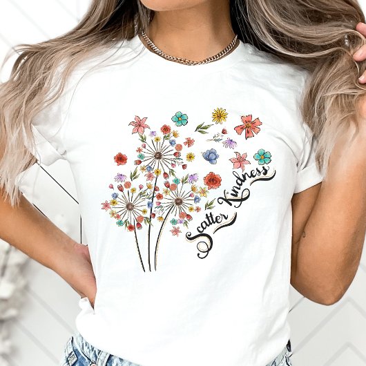 Scatter Kindness Shirt, Positiviteit T-shirt