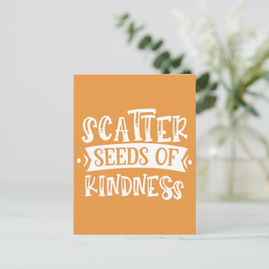 Scatter Seeds of Kindness Briefkaart (Staand voorkant)