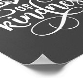 Scatter Seeds of Kindness Grey & White Poster (Hoek)