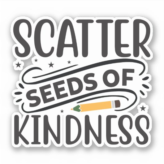 Scatter Seeds of Kindness Sticker (Voorkant)
