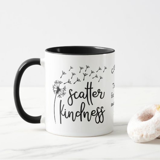 Scatter-vriendelijkheid gepersonaliseerd mug mok (Met donut)