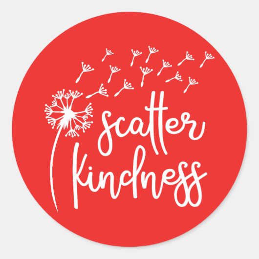 Scatter-vriendelijkheid Ronde Sticker (Voorkant)