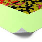 Scatterbonen Poster voor meerkleurige collage (Hoek)