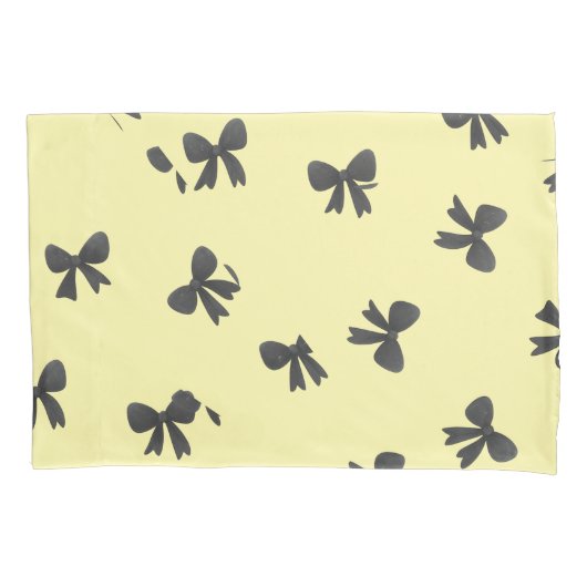 Scattered Bow Pattern pillow case-Minimal Design Kussensloop (Voorkant)