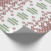 Scattered Boxes Gepersonaliseerde Naam Kerstmis Cadeaupapier (Hoek)