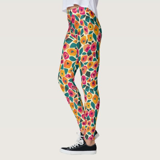 Scattered Floral Love Leggings (Links)