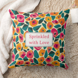 Scattered Floral Love - Sprinkled with love Kussen