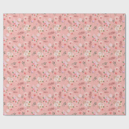 Scattered Flower Wrapping Paper Cadeaupapier
