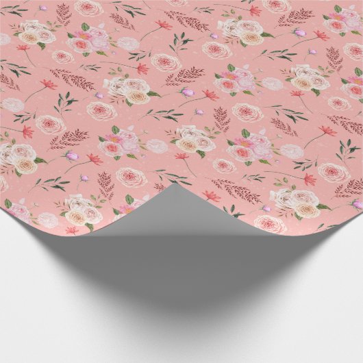 Scattered Flower Wrapping Paper Cadeaupapier (Hoek)