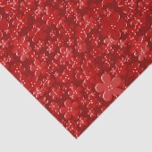 Scattered Flowers-Red-TISSUE WRAPPING PAPER Tissuepapier (Detail)