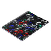 Scattered Jewels and Gemstones Personalised Notitieboek (Linkerzijde)