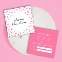 Scattered Pink Hearts Confetti Deel de Liefde
