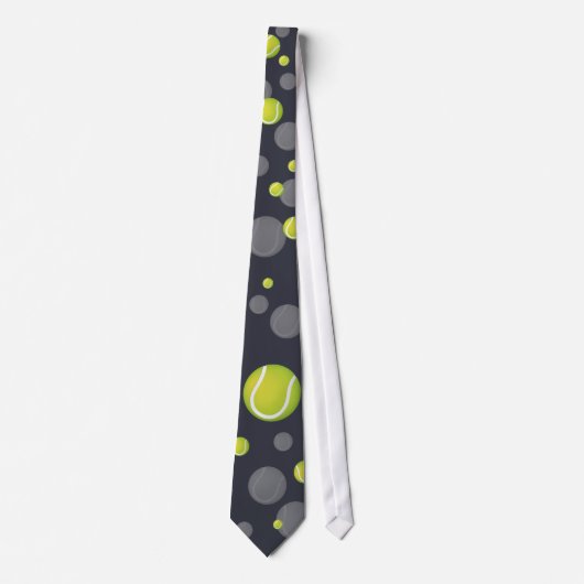 Scattered Tennis Balls | Sportcadeau Stropdas (Voorkant)
