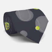 Scattered Tennis Balls | Sportcadeau Stropdas (Opgerold)