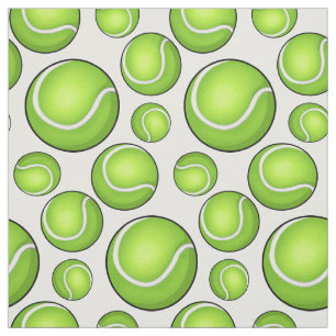 Scattered Tennis Balls Stof