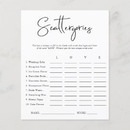 Scattergories | VRIJGEZELLENFEEST