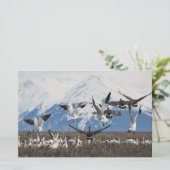 Scattering Geese Briefpapier (Staand voorkant)