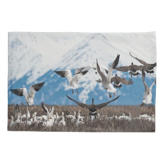Scattering Geese Kussensloop (Achterkant-Links)