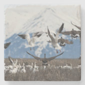 Scattering Geese Stenen Onderzetter (Voorkant)