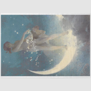 Scattering Stars Artwork Blue Art Decoupage Tissuepapier